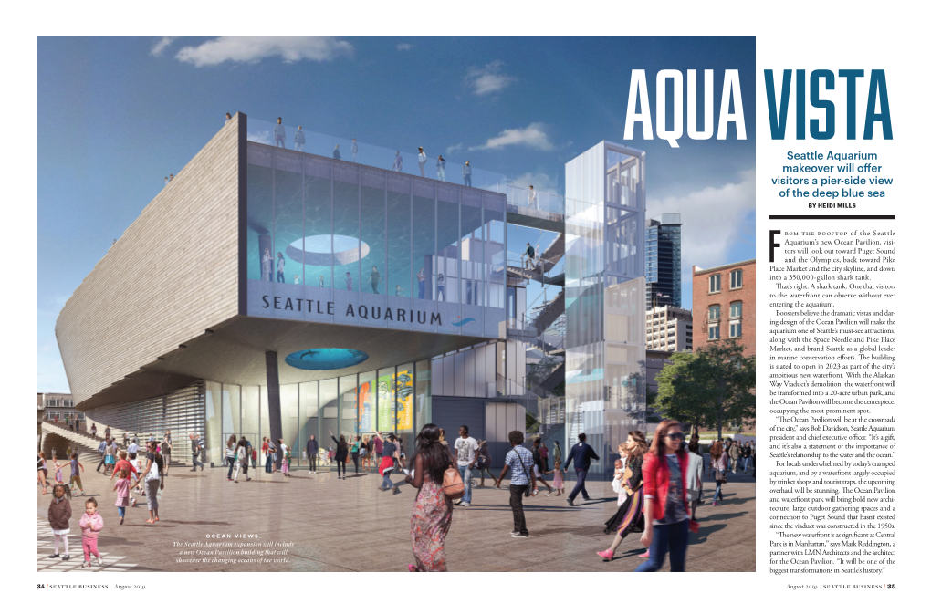 Aquavistaseattle Aquarium Makeover Will Offer Visitors a Pier