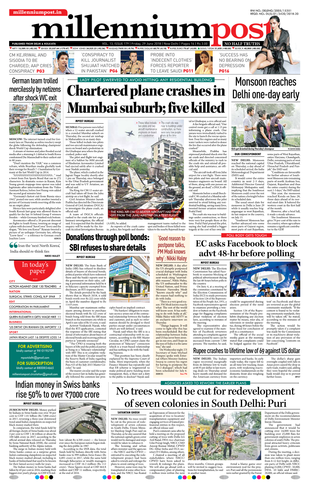 Five Killed MPOST BUREAU »»Those Killed Include »»The Crash Site Was Tal in Ghatkopar, a Civic Official Said