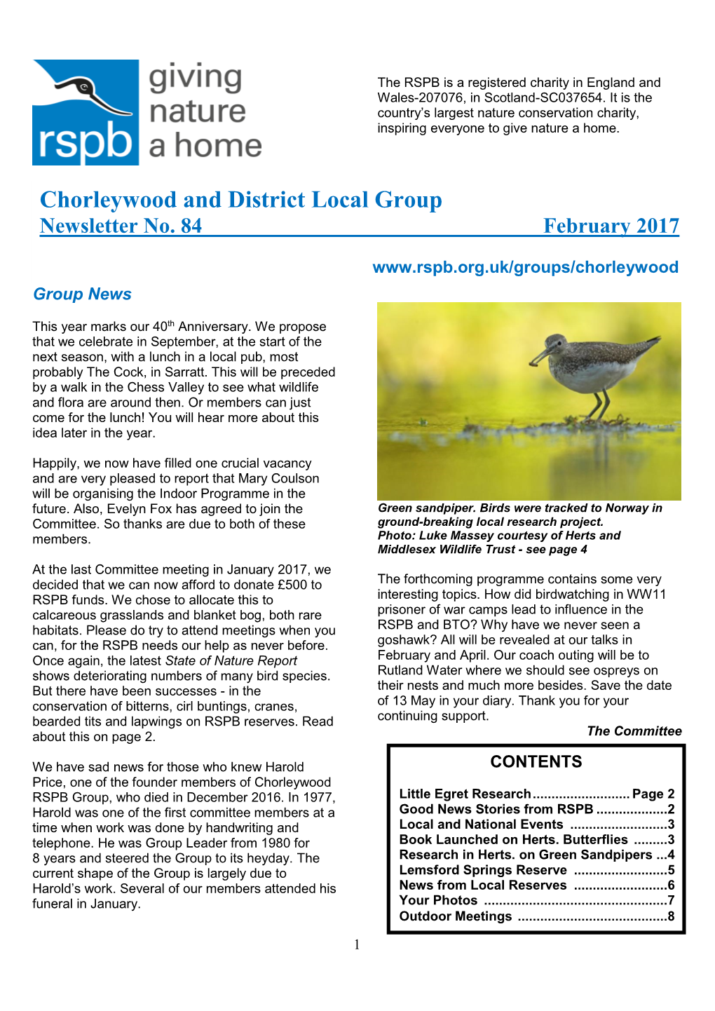 Chorleywood and District Local Group
