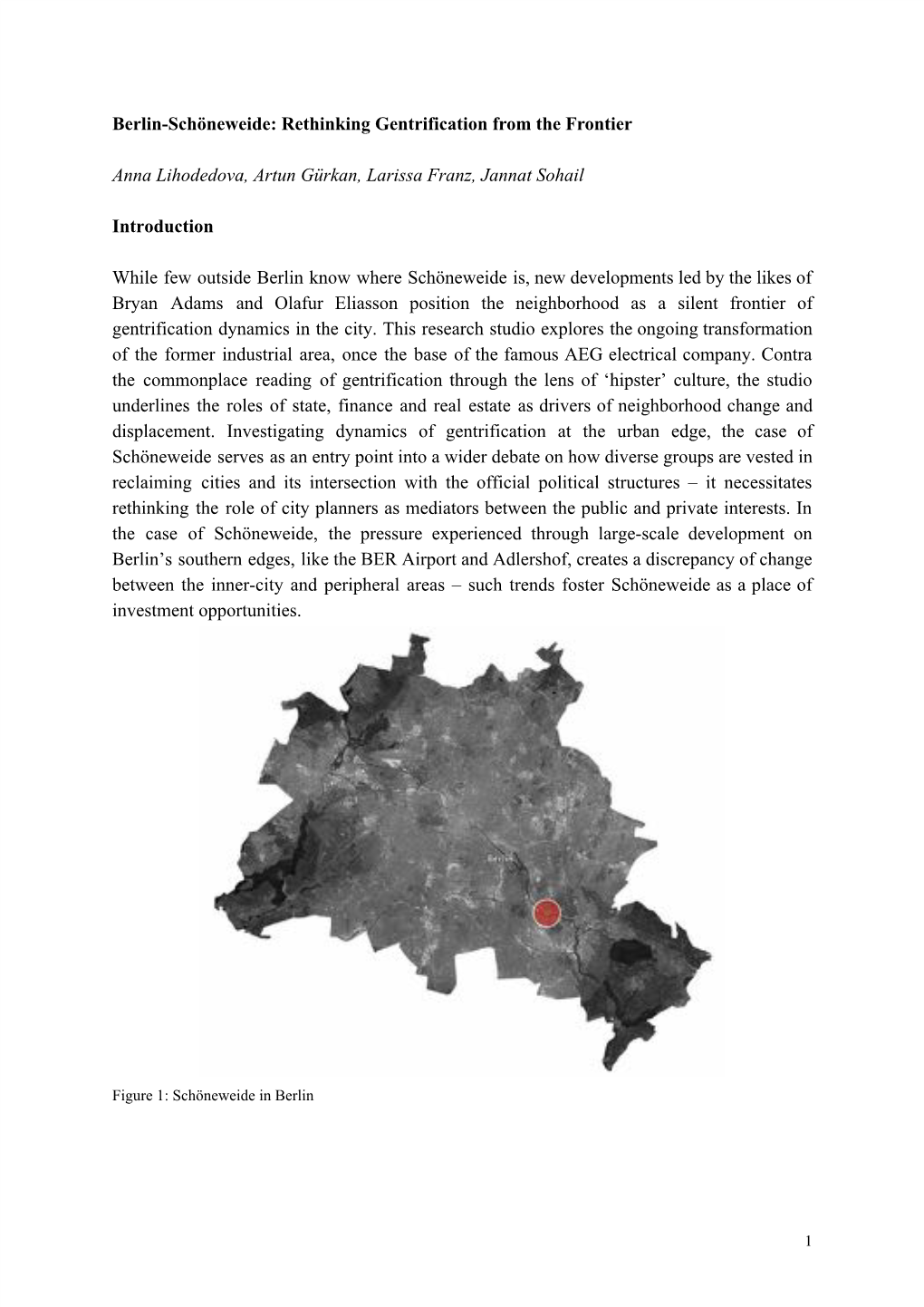 Berlin-Schöneweide: Rethinking Gentrification from the Frontier