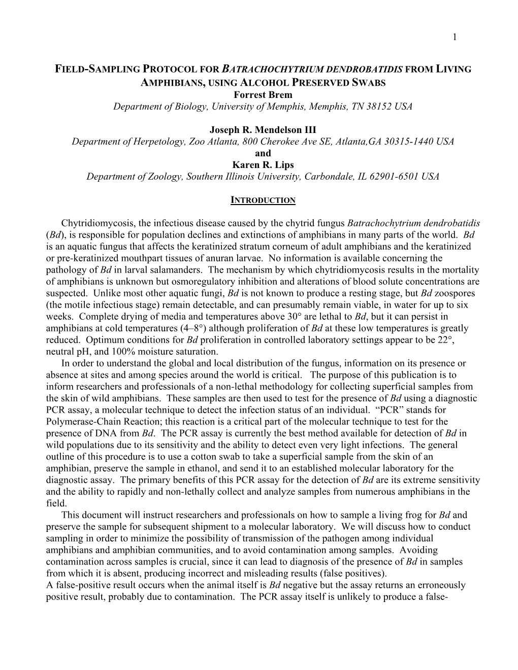 Chytridiomycosis, the Infectious Fungal Disease Caused