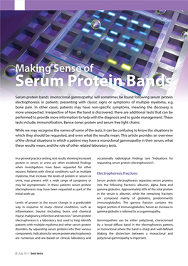 Serum Protein Bands