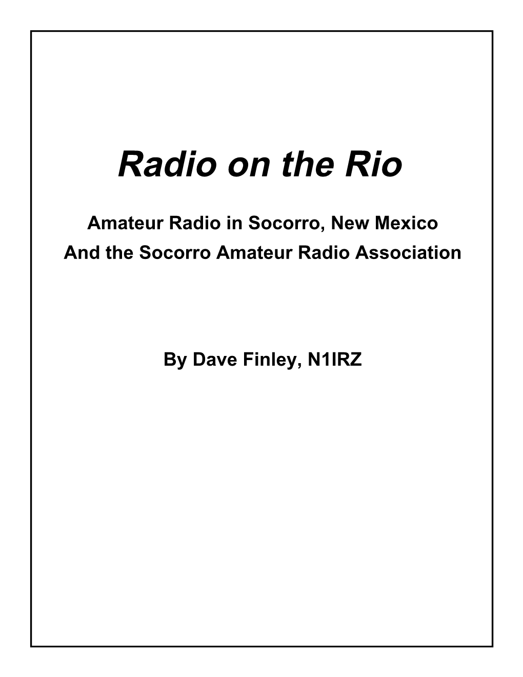 Radio on the Rio