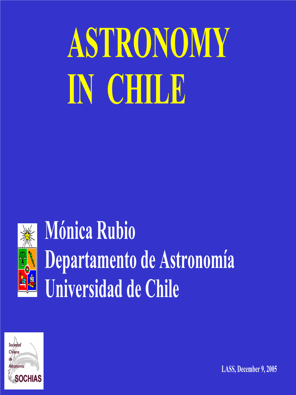 Astronomy in Chile