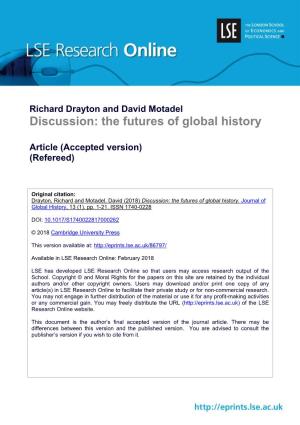 The Futures of Global History