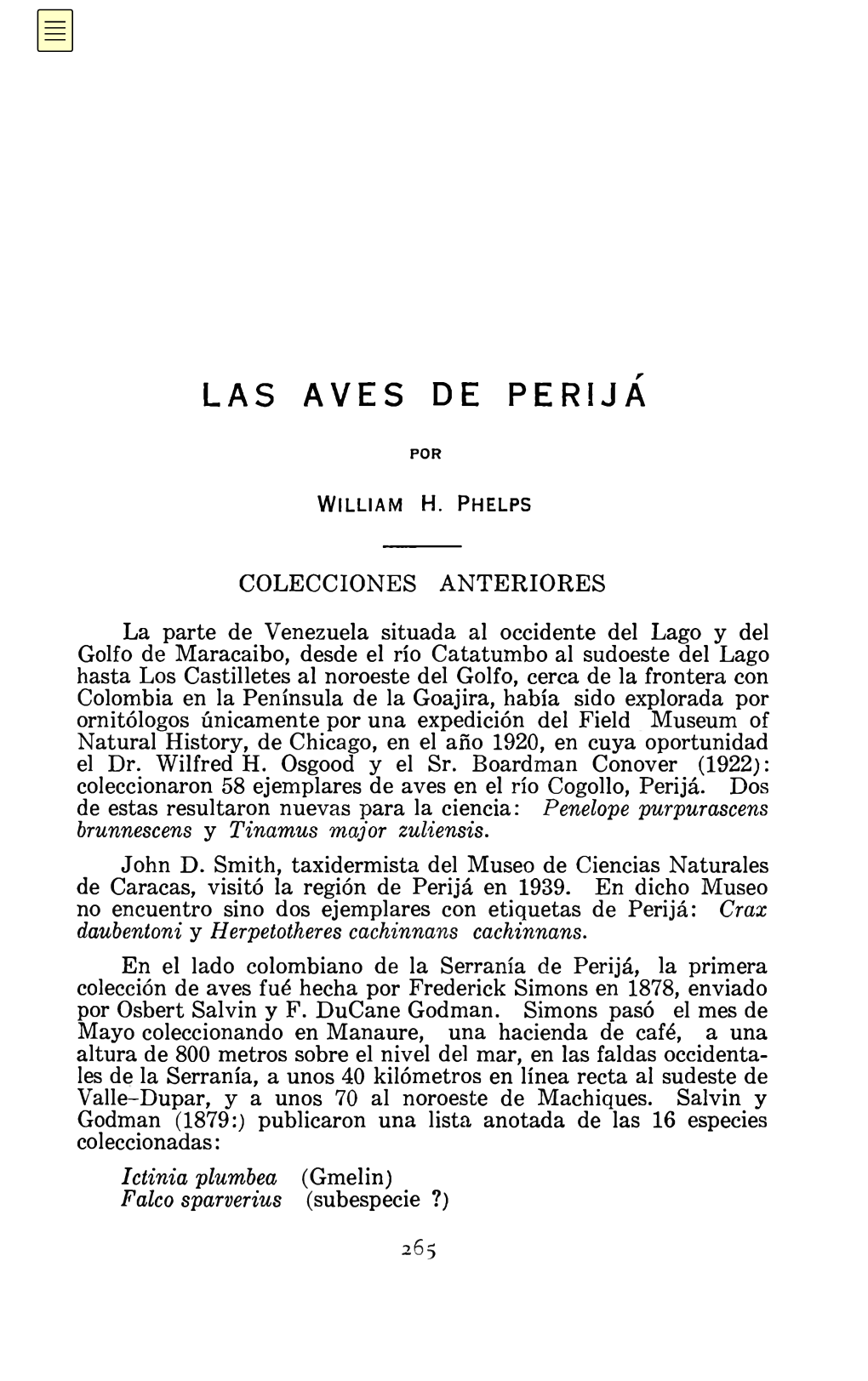 Las Aves De Perijá