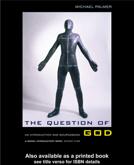 THE QUESTION of GOD: an Introduction and Sourcebook