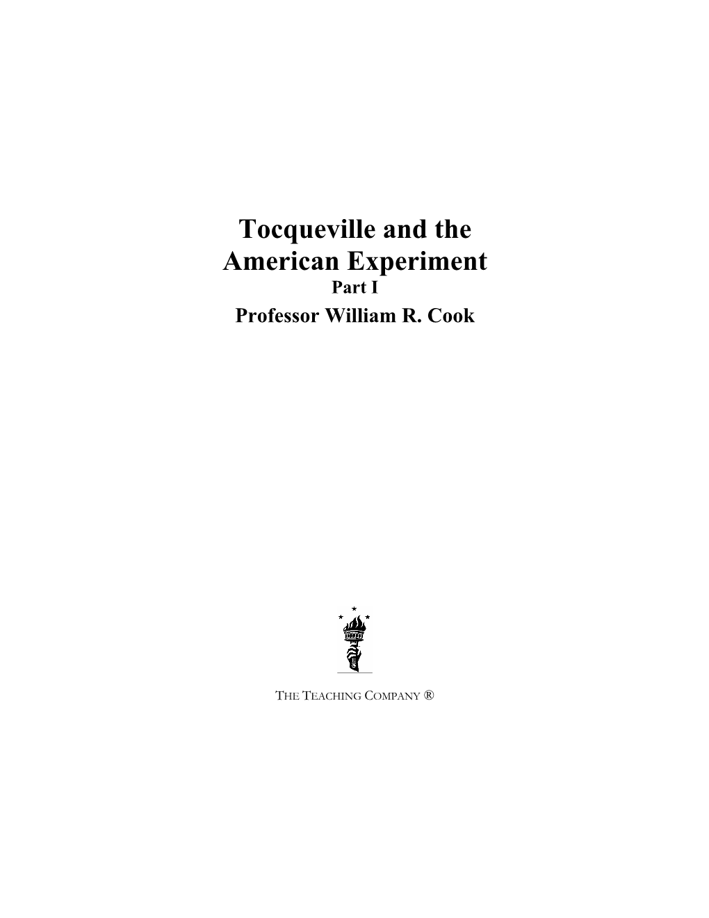 Tocqueville and the American Experiment.Pdf