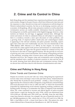 2. Crime and Its Control in China