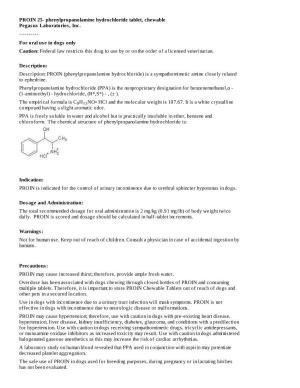 PROIN 25- Phenylpropanolamine Hydrochloride Tablet, Chewable Pegasus Laboratories, Inc