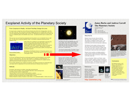 Exoplanet Activity of the Planetary Society
