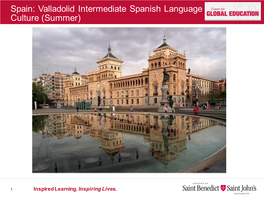 Spain: Valladolid Intermediate Spanish Language and Culture (Summer)