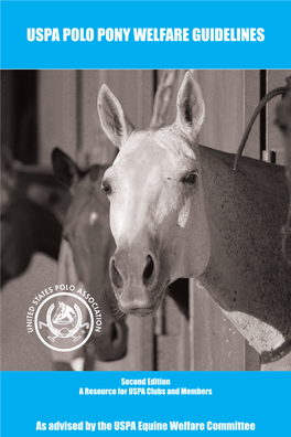 Uspa Polo Pony Welfare Guidelines