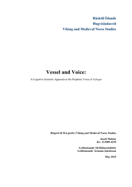 Vessel and Voice