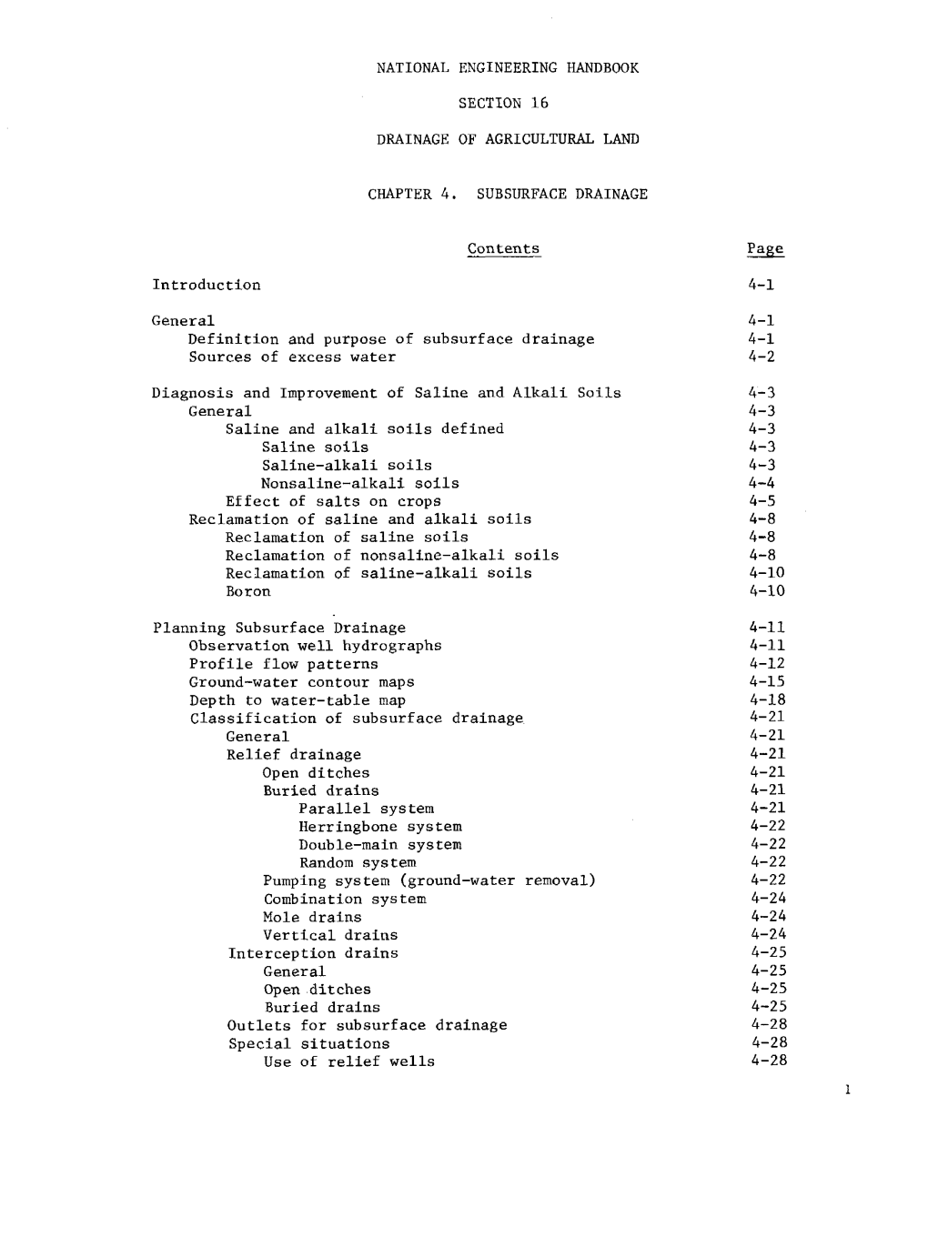 Section 16 Chapter 4. Subsurface Drainage