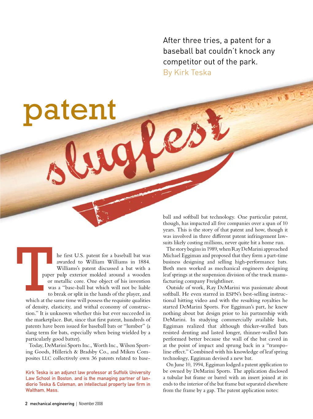 Patent for a Baseball Bat Couldn’T Knock Any Competitor out of the Park
