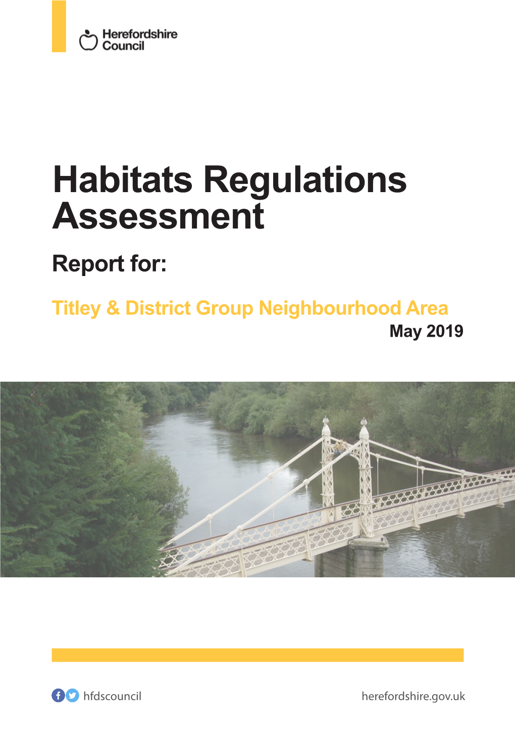 Habitats Regulations Assessment Report For