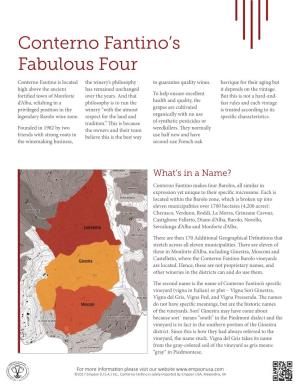 Conterno Fantino's Fabulous Four