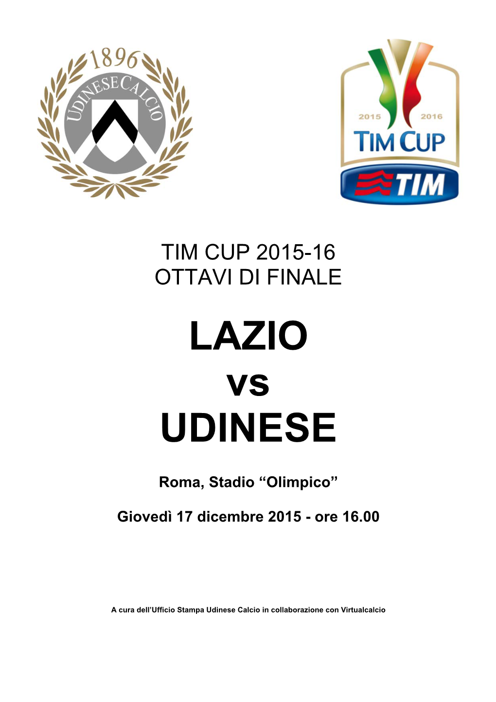 LAZIO Vs UDINESE