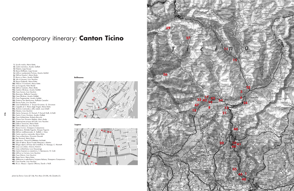 Contemporary Itinerary: Canton Ticino