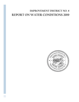 Report on Water Conditions 2019