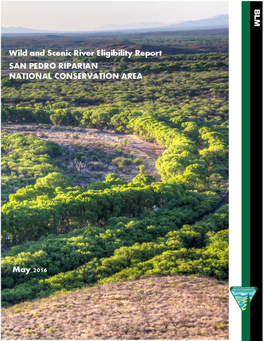 San Pedro River Study Area Wild and Scenic River Eligibility Report