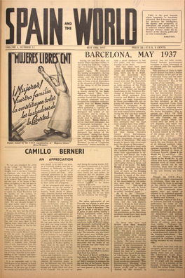 Barcelona, May 1937 Camillo Berneri