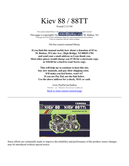 Kiev 88 / 88TT Posted 2-12-'04