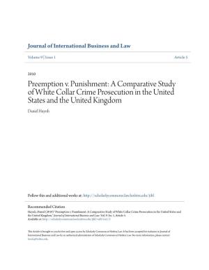 A Comparative Study of White Collar Crime Prosecution in the United States and the United Kingdom Daniel Huynh