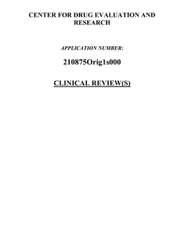 CLINICAL REVIEW(S) Clinical Review Kenneth Bergmann, MD NDA 210875 – Resubmission (CR) Kynmobi (APL-130277, Apomorphine)