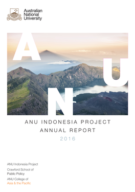 Anu Indonesia Project Annual Report 2016