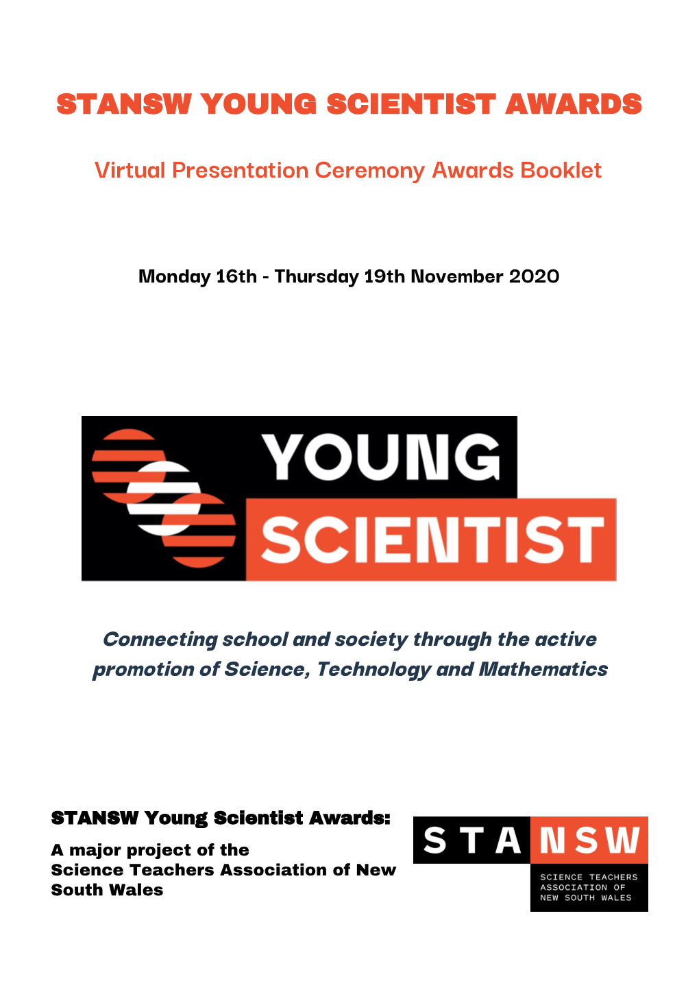 2020 STANSW Young Scientist Awards Presentation Ceremony