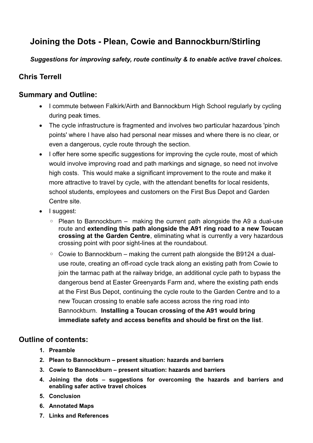 Joining the Dots - Plean, Cowie and Bannockburn/Stirling