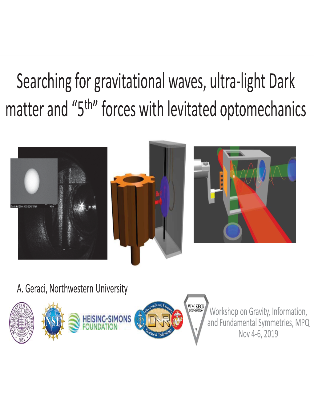 Searching for Gravitational Waves, Ultra-Light Dark Matter and “5Th” Forces with Levitated Optomechanics