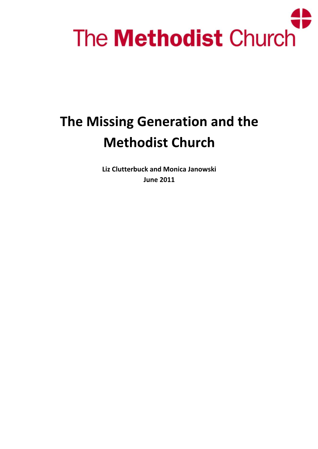 The Missing Generation and the Methodist Church