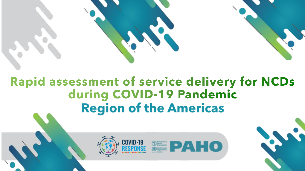 Region of the Americas SURVEY METHODS