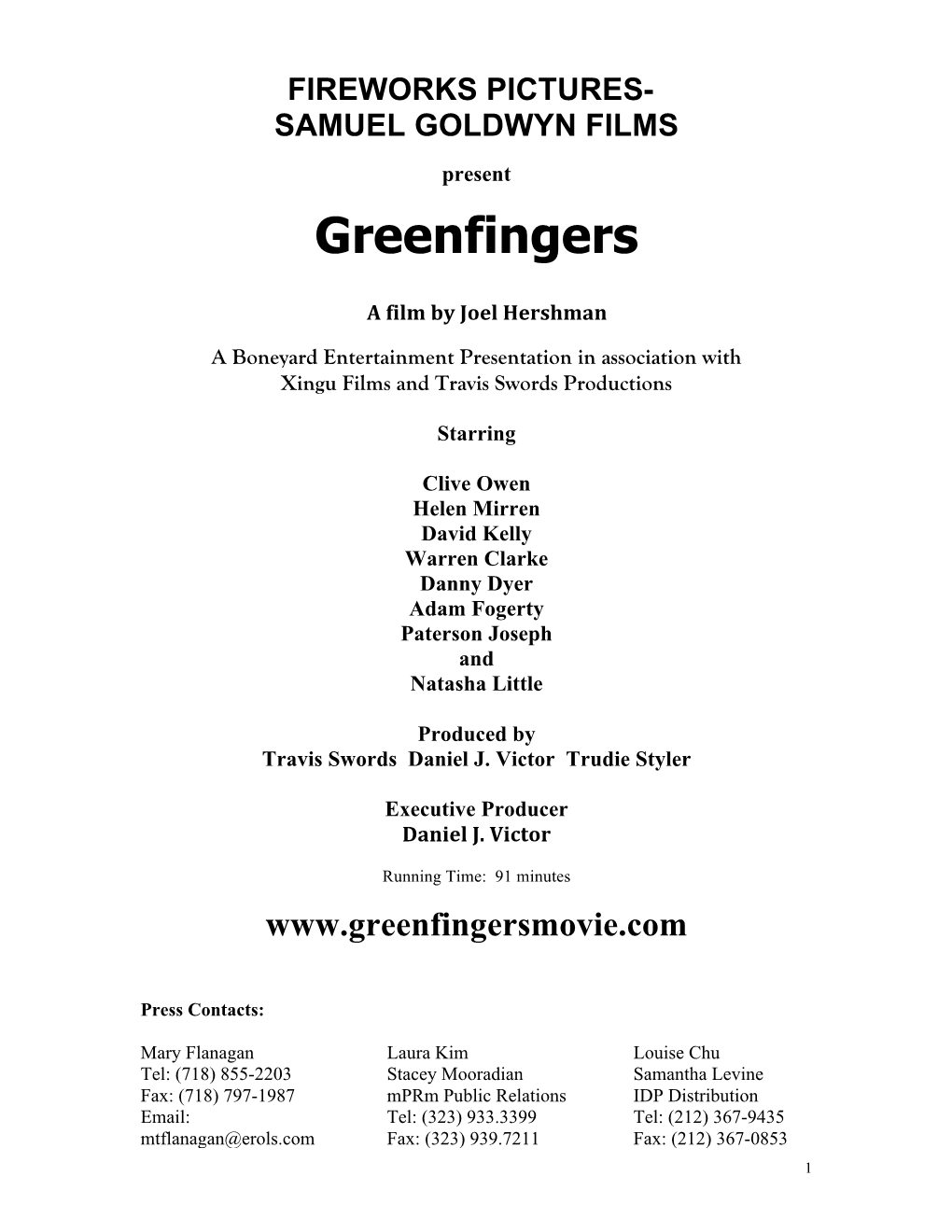 Greenfingers