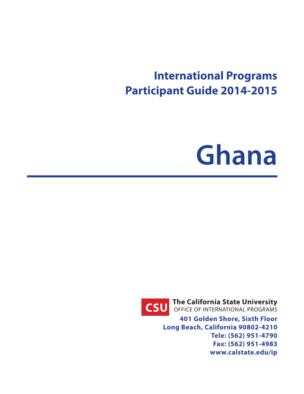 Participant Guide 2014-2015