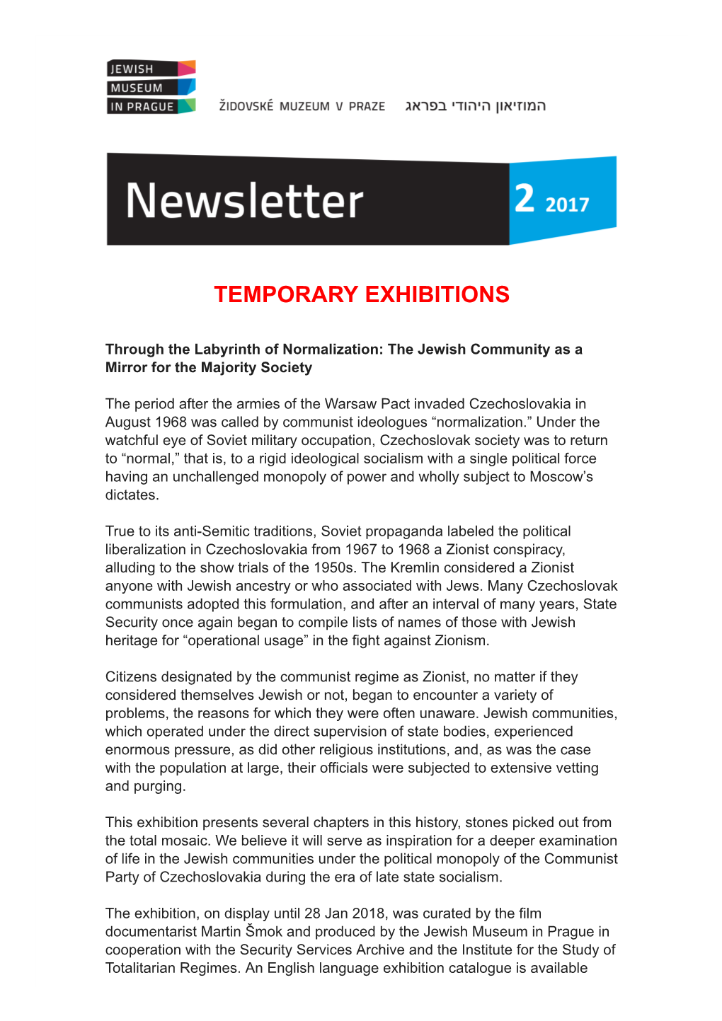 Temporary Exhibitions