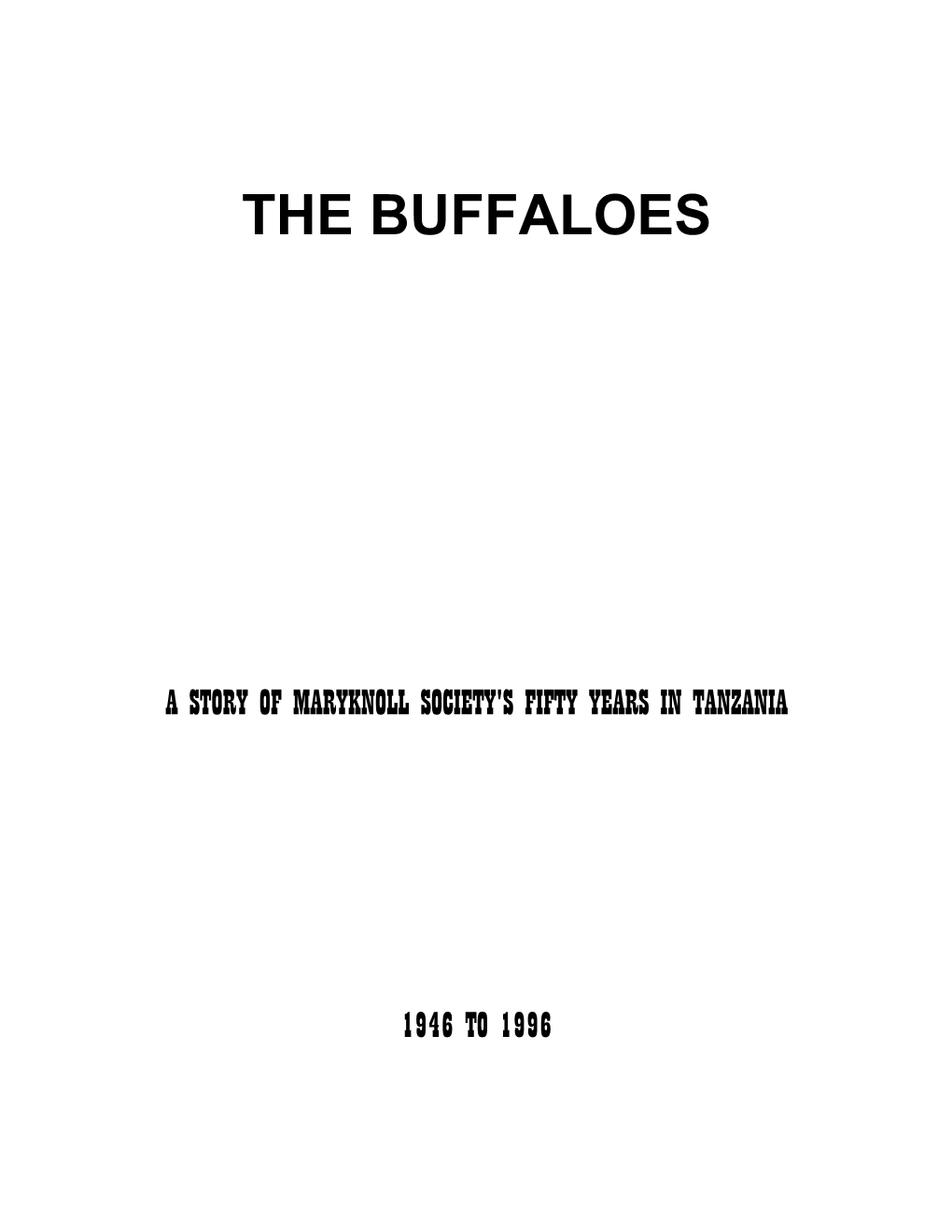 The Buffaloes