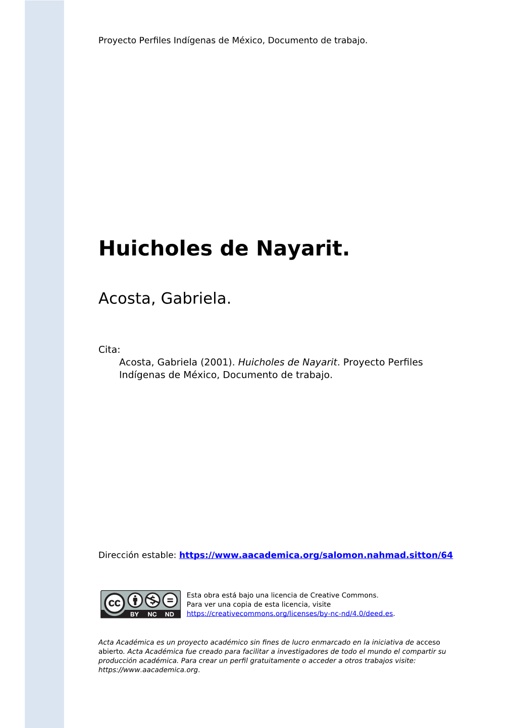 Huicholes De Nayarit