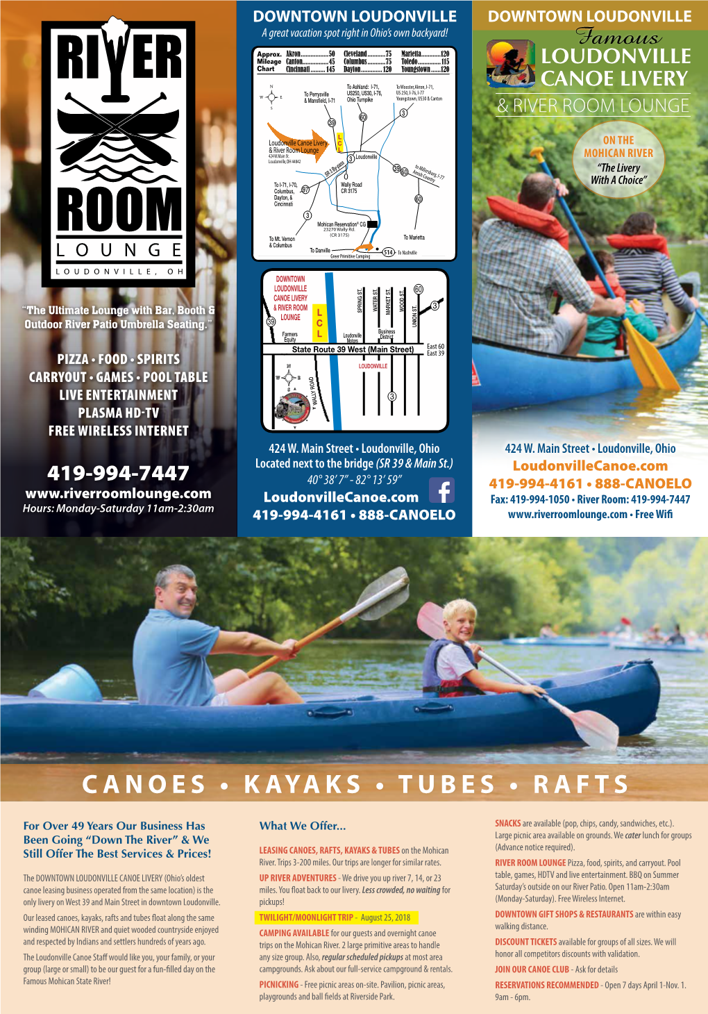 Canoes • Kayaks • Tubes • Rafts