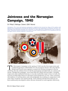 Jointness and the Norwegian Campaign, 1940 Dr