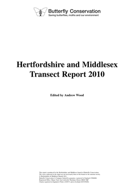 Hertfordshire and Middlesex Transect Report 2010