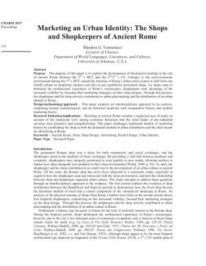 The Shops and Shopkeepers of Ancient Rome