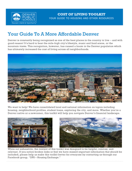 Your Guide to a More Affordable Denver