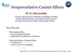 Nonperturbative Casimir Effects