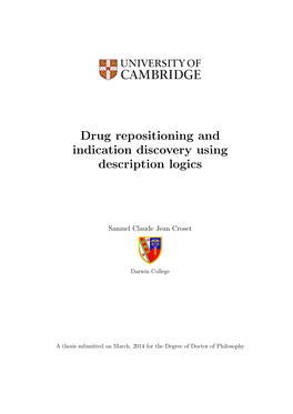 Drug Repositioning and Indication Discovery Using Description Logics