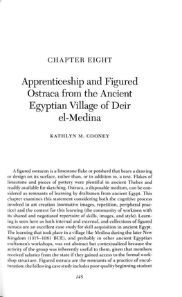 Apprenticeship and Figured Ostraca from the Ancient Egyptian Village of Deir El-Medina
