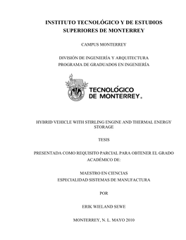 Instituto Tecnológico Y De Estudios Superiores De Monterrey